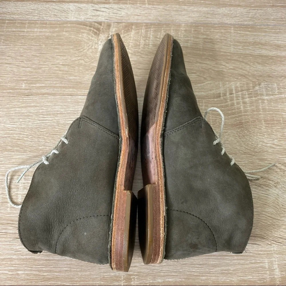 Cole Haan Olive Green Jane II Loden Nubuck Suede Chukka Booties Women's Size 6 - Picture 6 of 11